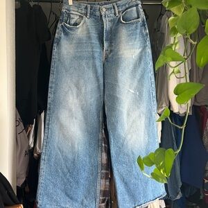 Acne studios Wide-Leg Blue Denim Jeans